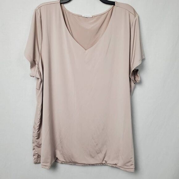 Edgely 4x Pink SS Blouse Top - Picture 2 of 6